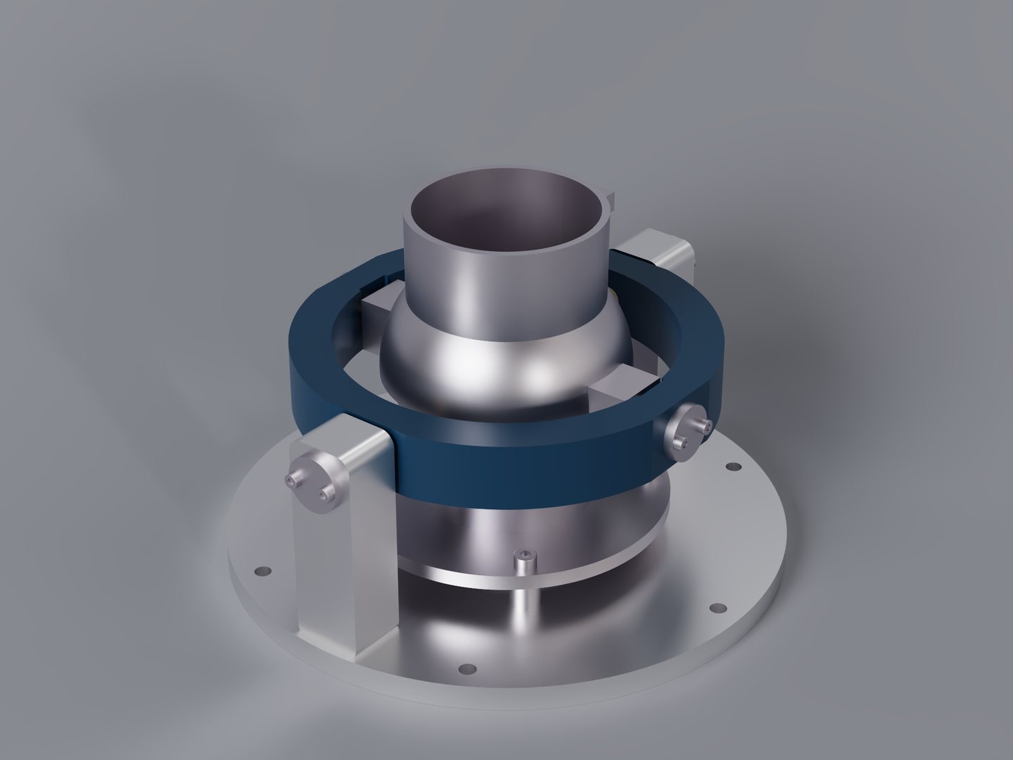 A photorealistic render of the thrust-vectoring nozzle